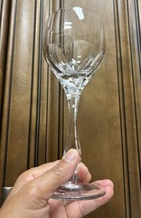 Set of 6 Vintage Nachtmann Leonore Crystal Water Goblets Glasses Germany 8.25”H
