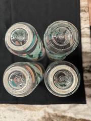 Vintage Culver Encounters Tulips Drinking Glasses Highball Lot of 4