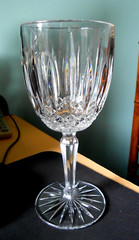 Mikasa Old Dublin Water Goblet Vertical Cuts 7″