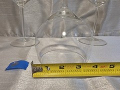 Vintage Set of 7 Yugoslavian Rogaska Mouth Blown Crystal Glasses – 2 Sizes