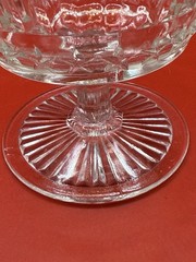 Vintage Set Of 6 Anchor Hocking Stars & Stripes Clear Sherbet Dishes 1940’s
