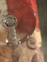 Set of 3 Vintage Hand-Cut Crystal Goblets – 8” Tall – 1940–1960 – Wheel Engraved