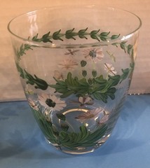 PORTMEIRION Botanic Garden 4 Double Old Fashion Hand Painted Curved Glasses *NIB