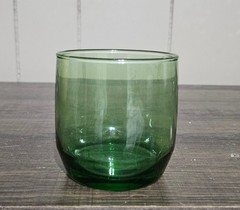 vintage Anchor Hocking Forest Green juice or lowball glass