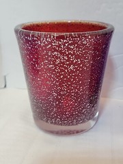 Reed & Barton Miller Rogaska Rainbow Stardust Blown Glass Tumblers Set Of 4