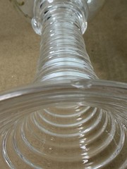Antique Set Of3 Bohemian Art Nouveau (Jugendstil) glass goblet, Hand Blown Glass