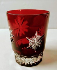 NIB WATERFORD Snowflake WISHES Ruby RED DOF WF Signed 1 ST PRESTIGE ED «JOY»
