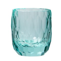 Green Crystal Glass Rocks Whiskey Glasses Old Fashioned Glass Cut Diamonds 8oz