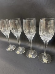 Mikasa Slovenia Set Of 4 Wine Water Glasses 8 1/4in G9