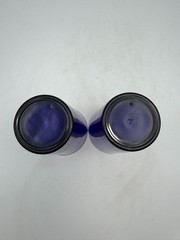 Labatt Cobalt Blue Beer Pint Glasses Bauer Ice Hockey Sticks Set of 2