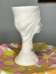 Awesome MCM Gaia Studios Sculpture Goblets From 1978 Signed, Dated and Numbered