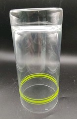 MCM Corelle Corning Coordinates Green Stripe Highball Tumblers Set of 4 Vintage