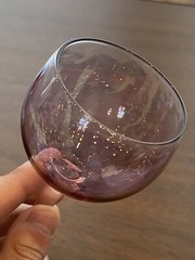 SET Of 4 Multicolored Smooth Stem Wine Glasses 6.5″H