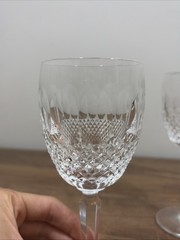 Waterford Crystal Colleen Tall Stem 6.5” Claret Wine Glass – Set of 2 Excellent