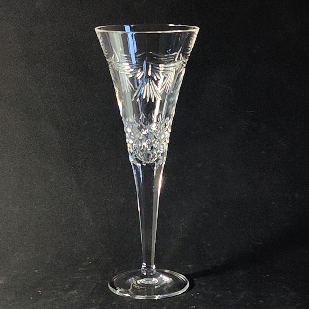 WATERFORD MILLENNIUM PEACE CHAMPAGNE FLUTE, Cut Lead Crystal, 9 1/2″, 8 Oz