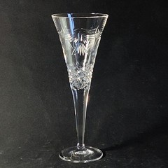 WATERFORD MILLENNIUM PEACE CHAMPAGNE FLUTE, Cut Lead Crystal, 9 1/2″, 8 Oz