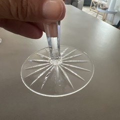 Set of 5 VEGA Fine Crystal Water Goblets / Wine Glasses by American Cut