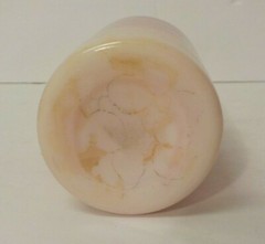 Scarce 19th C. New England Peachblow AGATA Art Glass Tumbler, c.1887