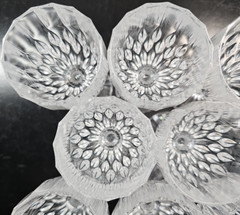 (8) Cristal D’Arques Bretagne Cordial Glasses Set Vintage Small Cut Stemware Lot