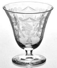 Oyster or Fruit Cocktail 2011-5 by ROCK SHARPE Depression Etched Glass