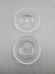 Val St. Lambert Crystal Bowls Dessert Fruit Sorbet 4.5″Signed