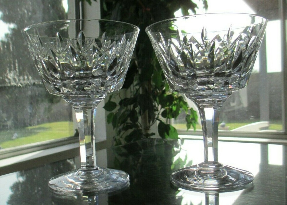 Stuart Crystal – England, Abbey Champagne / Tall Sherbet Glasses, Set of Two