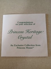 Set of 4 Princess House #507 Footed Dessert/Sherbert/Champagne Glasses w/Sticker