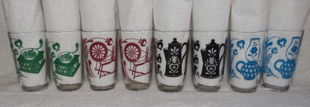 Swanky Swig Antique #1 Set of 8 1954 Lot T