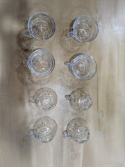 Anchor Hocking Savannah Glass Punch Bowl Set 7qt Bowl 8 Cups & Ladle Clear