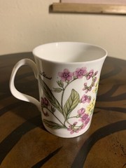 Queensway Fine Bone China Garden Flowers Mug Set Of 2 Made In England