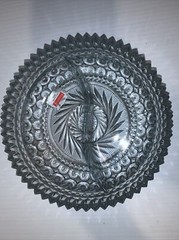 Fosteria 24% Lead crystal Nut/Candy Bowl 6 1/2”X 1 3/4”