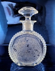 Paden City SPRING ORCHARD Intaglio DECANTER 1935-1951, Clear Crystal, Beautiful!