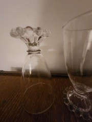 Vintage Anchor Hocking Berwick Boopie Clear Glass Water Goblet Set Of 2