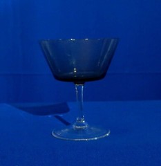 Schott Zwiesel Allure Champagne Smoked Square Bowl Smooth Stem No Trim Germany
