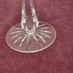 Waterford Crystal Rosslare Water Goblet Wine Glass 6 3/4″ H 8 oz Ireland Vintage