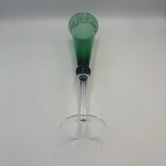 Lenox Holiday Gems Emerald Green – Etched Fluted Champagne Glasses 11”, Set of 2