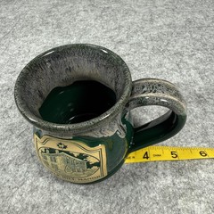 Deneen Pottery Maple Hill Manor Mug 4″ Handthrown USA 2008 Kentucky Ceramic Cup