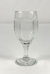 💥Libbey Chivalry Water Wine Goblets Set of 4 Clear Textured Glass 6.25”.