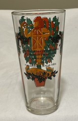 Indiana Glass Twelve Days Of Christmas Glass Tumbler 16oz DAY 10 VINTAGE EUC