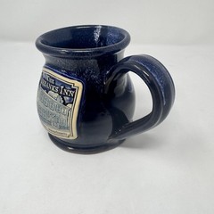 Deneen Pottery Fairbanks Inn Mug Blue Handmade Provincetown MA USA Coffee Cup
