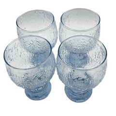 Littala Kekkerit by Timo Sarpaneva Blue Goblets Glasses Finland Set of 4 L2