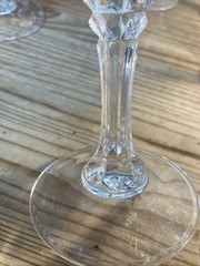6 Cristal D’Arques Longchamp Champagne Coupe Glass Stemware Lead Crystal France