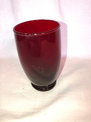 Anchor Hocking Royal Ruby Tumbler Depression Glass 4 3/4 IN Mint