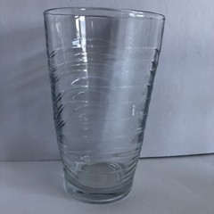 Vintage Libbey Orbita Waves Clear Glass Tumblers 16 Oz Set of 4