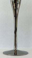 Mid Century Champagne Toasting Glasses 10 3/4″ Silver Fade Set Of 6