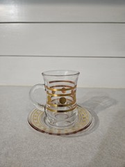 Vintage «Red Kitchen» Glassware Set In Original Box Retro 12 Piece