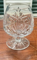 (2) Vintage Cut CRYSTAL BRANDY SNIFTERS 8oz/5.5″H