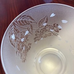 Kitaichi Glass Glass Northern Landscape Cherry Blossoms 12.5x7cm/4.92×2.75″