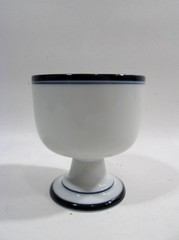 DANSK Bistro Japan CHRISTIANSHAVN Blue Set 6 Porcelain GOBLETS Nils Refsgaard