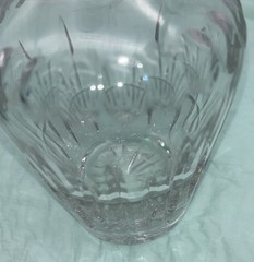 Wine Decanter 24% Lead Crystal Glass No Stopper. Made In Hungray Crystal Clear
